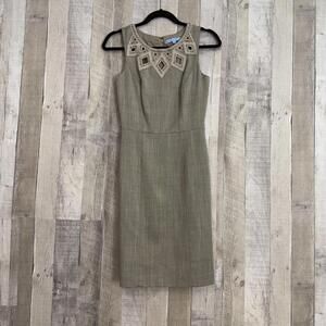 *Antonio Melani Women's Dress Size 0 Elegant Sleeveless Beaded Summer Casual